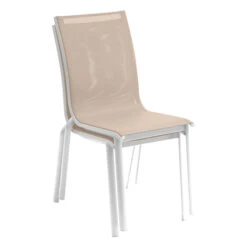 Chaise De Jardin Empilable Axant Lin & Blanc -Hespéride 00W085171C
