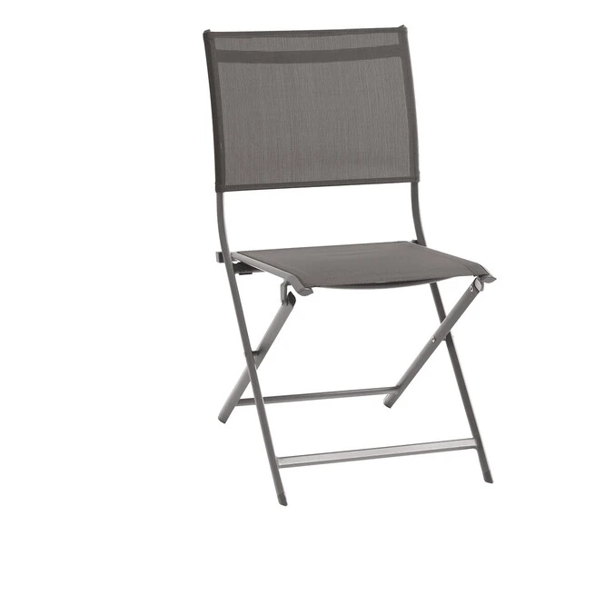 Lot De 4 Chaises De Jardin Pliantes Axant Wengé & Praline 2 Lot De 4 Chaises De Jardin Pliantes Axant Wengé & Praline – Image 2