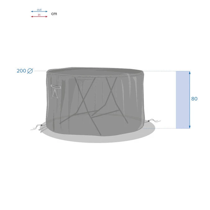 Housse De Protection Hambo Pour Table Ronde 2 Housse De Protection Hambo Pour Table Ronde – Image 2