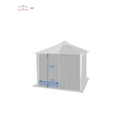 Rideaux Pour Tonnelle Omelya Ardoise 5 Rideaux Pour Tonnelle Omelya Ardoise -Hespéride 00W085233C