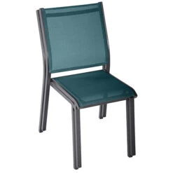 Chaise De Jardin Empilable Essentia Bleu Canard & Graphite -Hespéride 00W085254C