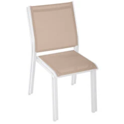 Chaise De Jardin Empilable Essentia Lin & Blanc -Hespéride 00W085255C