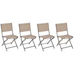 Lot De 4 Chaises De Jardin Pliantes Modula Lin & Tonka