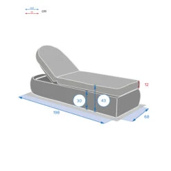 Lit De Piscine Mooréa Savana 21 Lit De Piscine Mooréa Savana -Hespéride 00W085286K