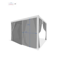 Kit De Rideaux, Moustiquaires Et Rails Pour Pergola Evora -Hespéride 00W085305D