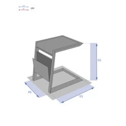 Table D'appoint De Jardin Carrée Allure Blanc -Hespéride 00W085322H