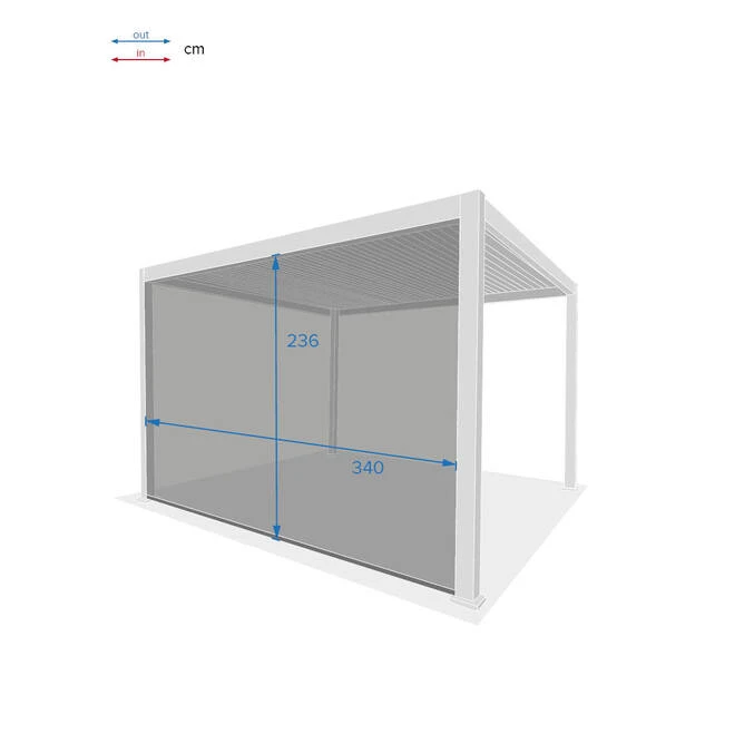 Store Pour Pergola Evora Gris Clair 3 Store Pour Pergola Evora Gris Clair – Image 3