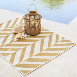 Tapis Extérieur Et Intérieur, Jaune Ocre