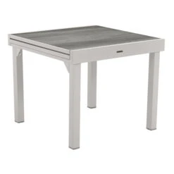 Ensemble Table De Jardin Extensible Piazza Gris Smoke + 4 Fauteuils Piazza 11 Ensemble Table De Jardin Extensible Piazza Gris Smoke + 4 Fauteuils Piazza -Hespéride 00W089027C