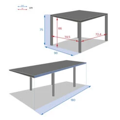 Ensemble Table De Jardin Extensible Piazza Gris Smoke + 8 Chaises Modula 12 Ensemble Table De Jardin Extensible Piazza Gris Smoke + 8 Chaises Modula -Hespéride 00W089028E