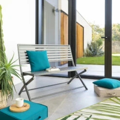 Banc Pliant Olbia Noir Graphite Hespéride -Hespéride banc pliant olbia noir graphite hesperide 3