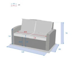 Canapé 2 Places Polynésia Naturae Hespéride -Hespéride canape 2 places polynesia naturae hesperide 2