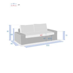 Canapé De Salon De Jardin Savinia Coloris Tahini Hespéride -Hespéride canape de salon de jardin savinia coloris tahini hesperide 3