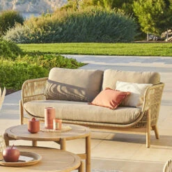 Canapé Extérieur 2 Places Deona Acacia Hespéride