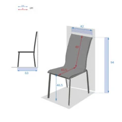 Chaise Empilable Axant Wengé Et Praline Hespéride -Hespéride chaise empilable axant wenge et praline hesperide 1 2