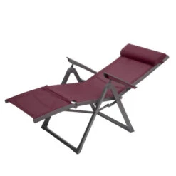 Chaise Longue Decima Hespéride Bordeaux/graphite -Hespéride chaise long decima hesperide bordeaux 3