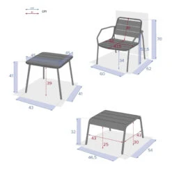 Ensemble Extérieur Duo Relax Phuket Bleu Canard Hespéride -Hespéride ensemble exterieur duo relax phuket bleu canard hesperide 6