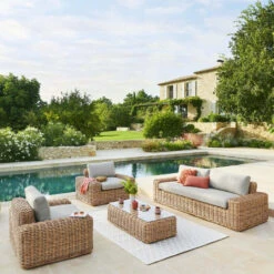 Fauteuil De Salon De Jardin Savinia Coloris Tahini Hespéride -Hespéride fauteuil de salon de jardin savinia coloris tahini hesperide 1 2