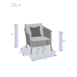 Fauteuil De Salon Extérieur 1 Place Embruns Hespéride -Hespéride fauteuil de salon exterieur 1 place embruns hesperide 3