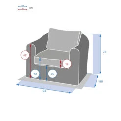 Fauteuil Détente Moorea Hespéride Terre Ombre -Hespéride fauteuil detente moorea hesperide terre ombre 1 3