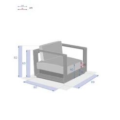 Fauteuil Extérieur 1 Place Allure Blanc Hespéride -Hespéride fauteuil exterieur 1 place allure blanc hesperide 2