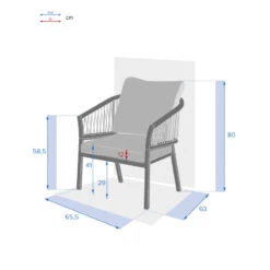 Fauteuil Extérieur 1 Place Oriengo Anthracite Hespéride 8 Fauteuil Extérieur 1 Place Oriengo Anthracite Hespéride -Hespéride fauteuil exterieur 1 place oriengo anthracite hesperide 3
