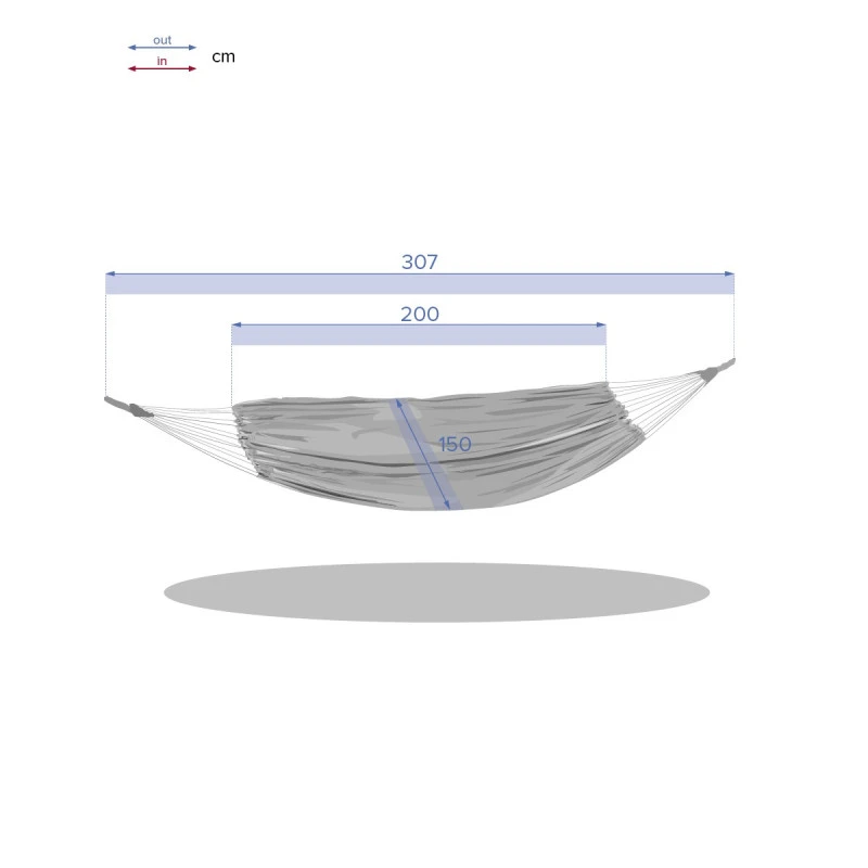 Hamac Sans Support Yaqui Framboise Hespéride 4 Hamac Sans Support Yaqui Framboise Hespéride – Image 4