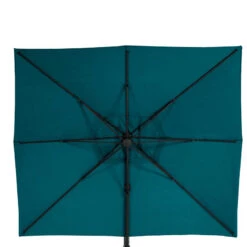 Parasol Décentré Eléa Inclinable Rectangulaire Bleu Canard Hespéride -Hespéride parasol decentre elea inclinable 3x4 bleu canard hesperide 2