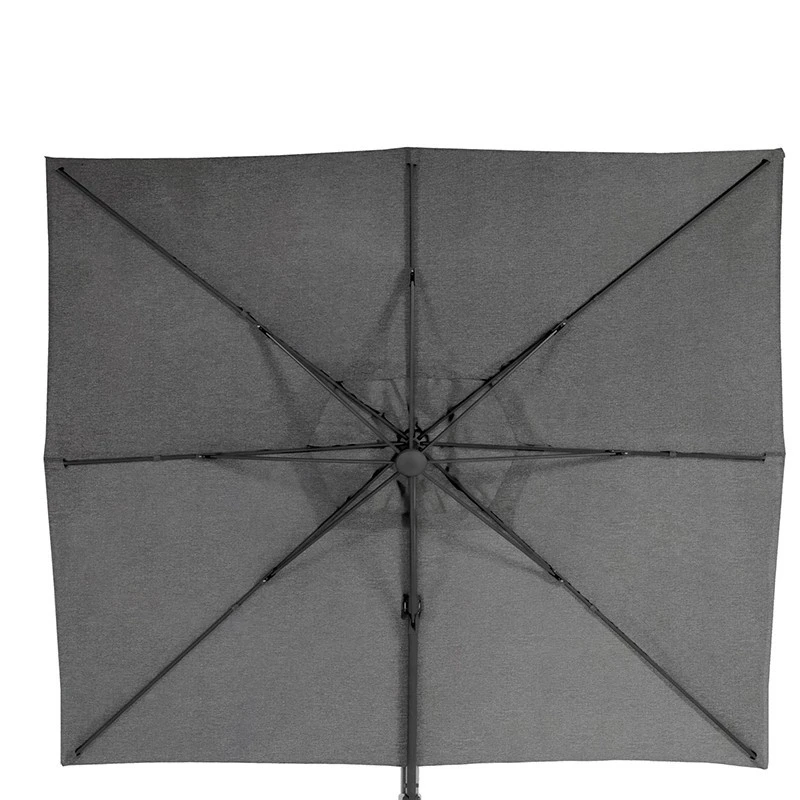 Parasol Décentré Eléa Inclinable Rectangulaire Oléfine Anthracite Hespéride 2 Parasol Décentré Eléa Inclinable Rectangulaire Oléfine Anthracite Hespéride – Image 2