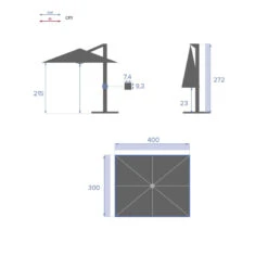 Parasol Décentré Eléa Inclinable Rectangulaire Oléfine Anthracite Hespéride 10 Parasol Décentré Eléa Inclinable Rectangulaire Oléfine Anthracite Hespéride -Hespéride parasol decentre elea inclinable rectangulaire olefine anthracite hesperide 3