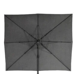 Parasol Décentré Eléa Rectangulaire Toile Sunbrella® Anthracite Hespéride -Hespéride parasol decentre elea rectangulaire sunbrella anthracite hesperide 4
