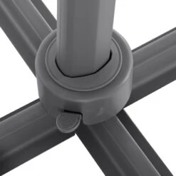 Parasol Décentré Eléa Inclinable Carré Oléfine Anthracite Hespéride -Hespéride parasol decentre inclinable carre olefine anthracite hesperide 1 6