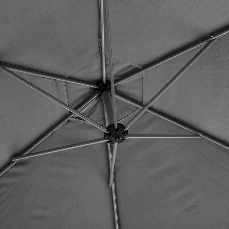 Parasol Décentré Rond Manoa Ardoise Hespéride 5 Parasol Décentré Rond Manoa Ardoise Hespéride – Image 5