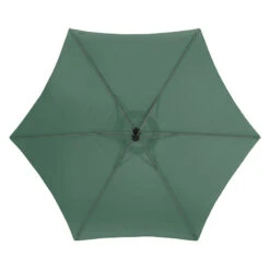Parasol Décentré Rond Manoa Vert Olive Hespéride -Hespéride parasol decentre rond manoa vert olive hesperide 2