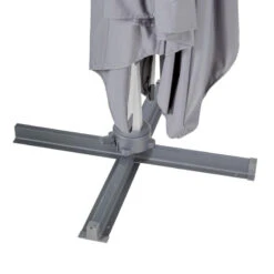 Parasol Déporté Rectangulaire Equador Ardoise Hespéride -Hespéride parasol deporte rectangulaire equador ardoise hesperide 1 5