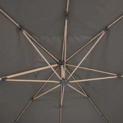 Parasol Déporté Rectangulaire Soly Honey Et Charbon Hespéride -Hespéride parasol deporte rectangulaire soly honey et charbon hesperide 3