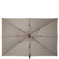 Parasol Déporté Rectangulaire Soly Honey Et Noisette Hespéride -Hespéride parasol deporte rectangulaire soly honey noisette hesperide 2
