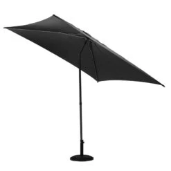 Parasol Droit Carré 2,5x2,5m Soya Ardoise Hespéride -Hespéride parasol droit carre 25x25m soya ardoise hesperide 1 2
