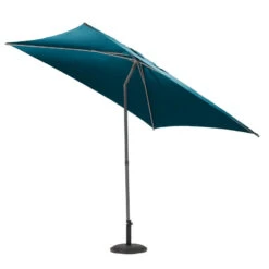 Parasol Droit Carré 2,5x2,5m Soya Bleu Canard Hespéride -Hespéride parasol droit carre 25x25m soya bleu canard hesperide 2