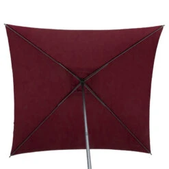 Parasol Droit Carré 2,5x2,5m Soya Bordeaux Hespéride -Hespéride parasol droit carre 25x25m soya bordeaux hesperide 3