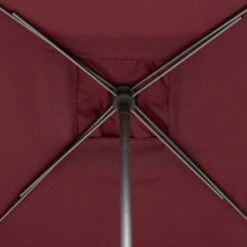 Parasol Droit Carré 2,5x2,5m Soya Bordeaux Hespéride -Hespéride parasol droit carre 25x25m soya bordeaux hesperide 5