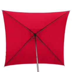 Parasol Droit Carré 2,5x2,5m Soya Grenade Hespéride -Hespéride parasol droit carre 25x25m soya grenade hesperide 3