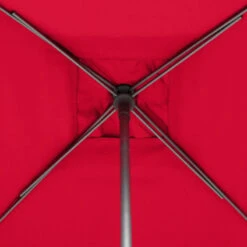 Parasol Droit Carré 2,5x2,5m Soya Grenade Hespéride -Hespéride parasol droit carre 25x25m soya grenade hesperide 5