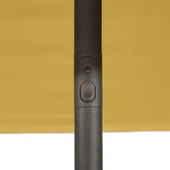 Parasol Droit Carré 2,5x2,5m Soya Jaune Moutarde Hespéride -Hespéride parasol droit carre 25x25m soya jaune moutarde hesperide 4