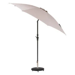 Parasol Droit Rond 2,7m Sisko Taupe Hespéride -Hespéride parasol droit rond 27m sisko taupe hesperide 2