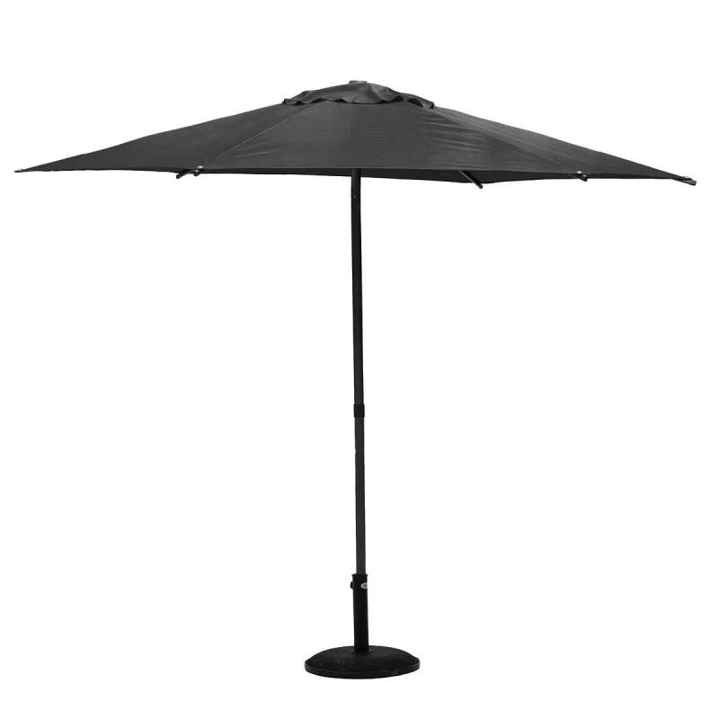 Parasol Droit Rond 2,7m Soya Ardoise Hespéride 5 Parasol Droit Rond 2,7m Soya Ardoise Hespéride – Image 5