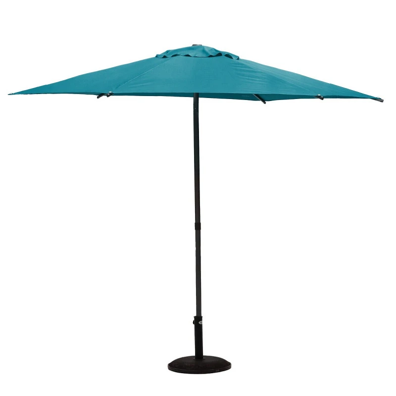Parasol Droit Rond 2,7m Soya Bleu Canard Hespéride 2 Parasol Droit Rond 2,7m Soya Bleu Canard Hespéride – Image 2