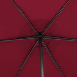 Parasol Droit Rond 2,7m Soya Bordeaux Hespéride -Hespéride parasol droit rond 27m soya bordeaux hesperide 3