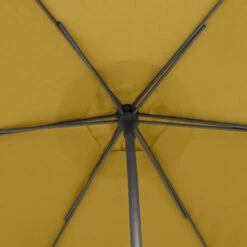 Parasol Droit Rond 2,7m Soya Jaune Moutarde Hespéride -Hespéride parasol droit rond 27m soya jaune moutarde hesperide 3