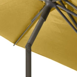 Parasol Droit Rond 2,7m Soya Jaune Moutarde Hespéride -Hespéride parasol droit rond 27m soya jaune moutarde hesperide 5